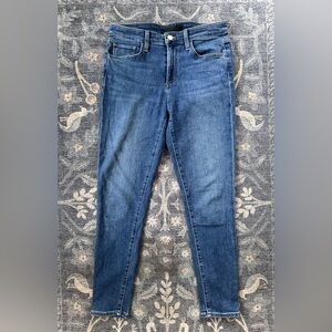 Joe’s Jeans Flawless The Icon mid rise skinny crop mid wash jeans